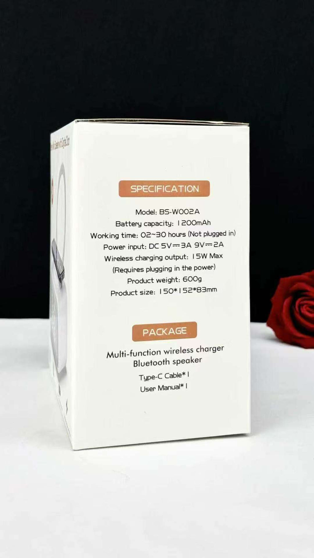 Stereo Mini Speaker with Digital Clock