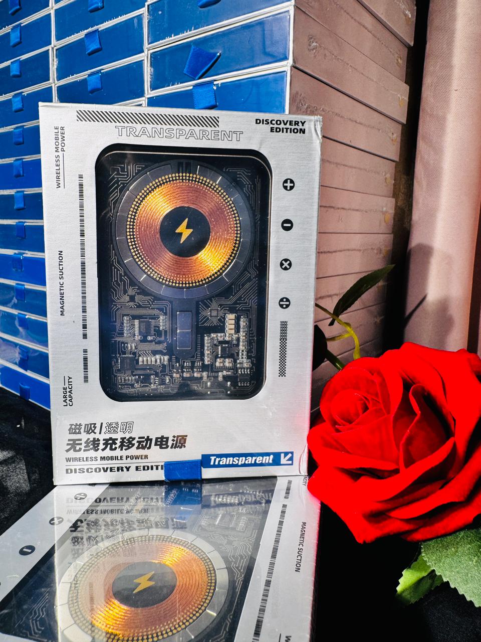 5000mAh Tranparent Magnetic Powerbank