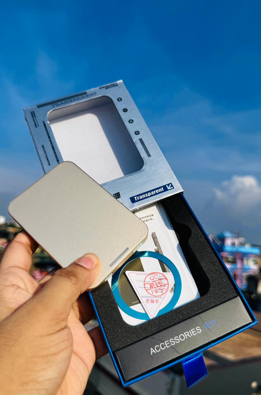 5000mAh Tranparent Magnetic Powerbank